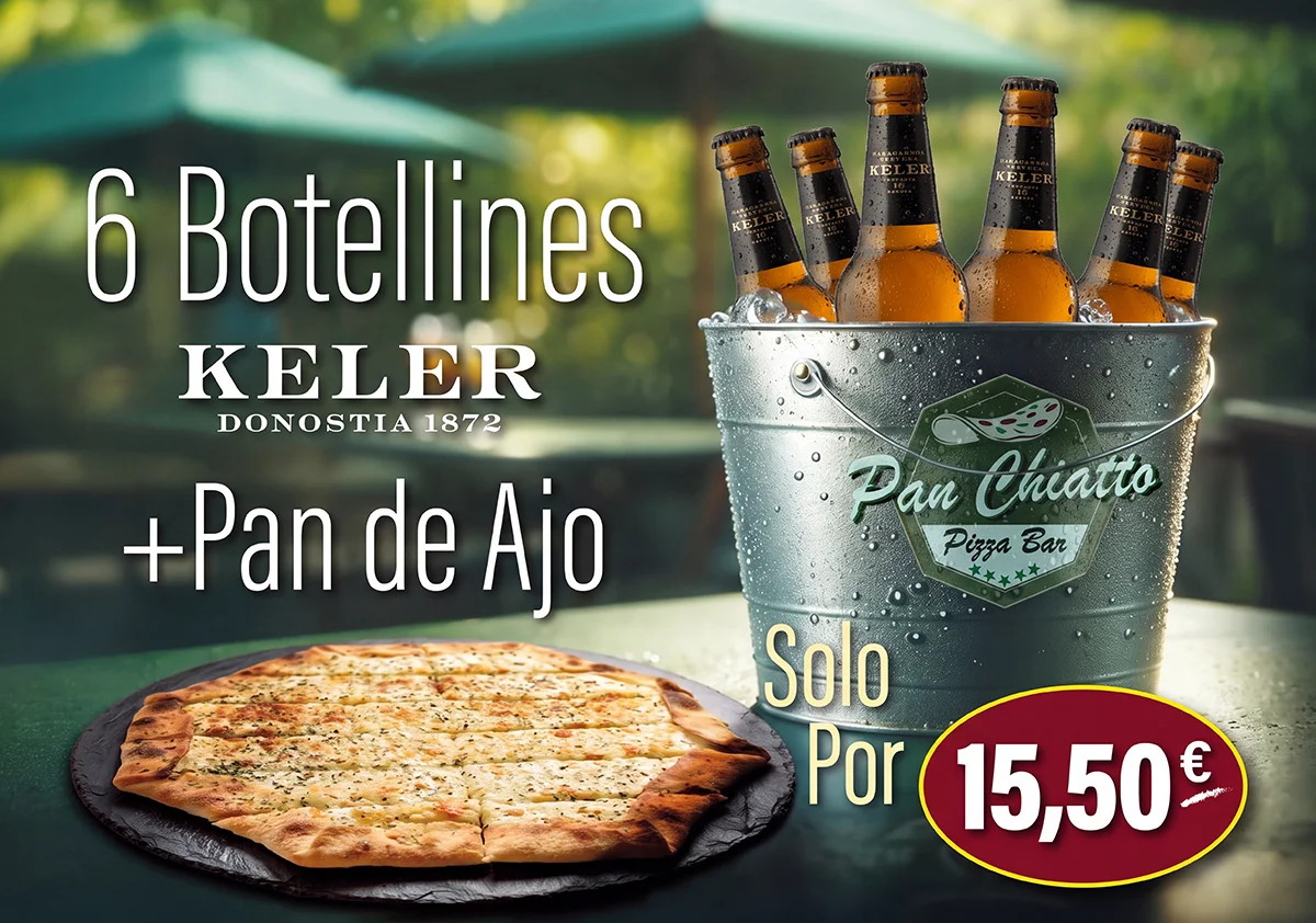 Panchiatto-Keler-Panajo 6 Botellines + Keller + Pan de ajo
